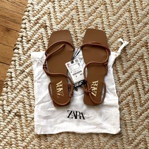 Zara Brown Sandal NWT, Size 37